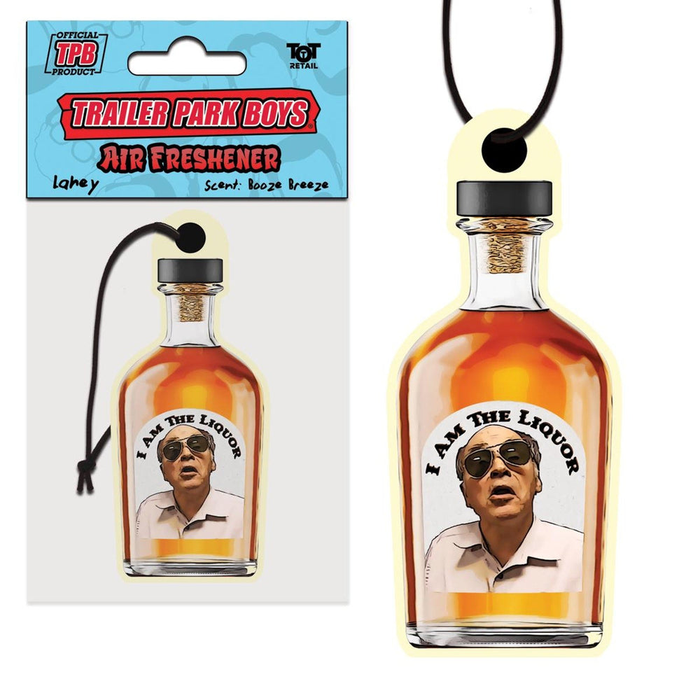 Trailer Park Boys Funny Car Air Freshener Mr. Lahey Liquor Bottle - Booze Breeze Scent