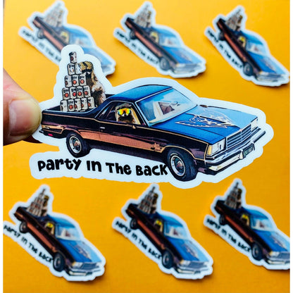 El Camino Mullet Party Sticker