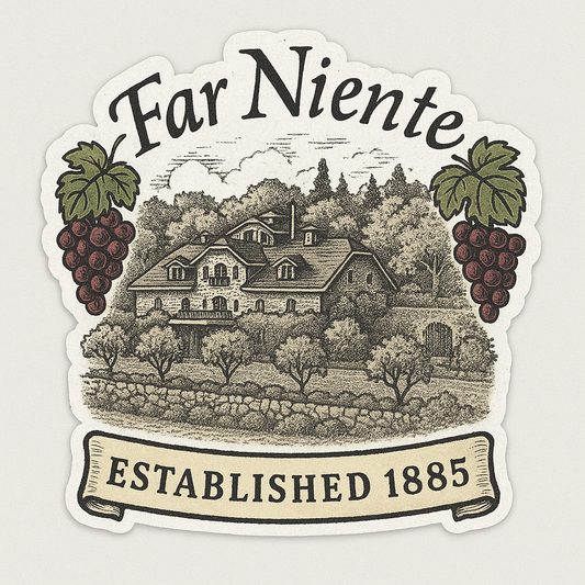 Far Niente 1885 Wine Custom Sticker