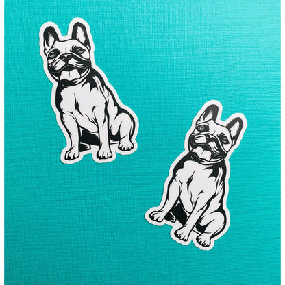 Black & White Frenchie Sticker