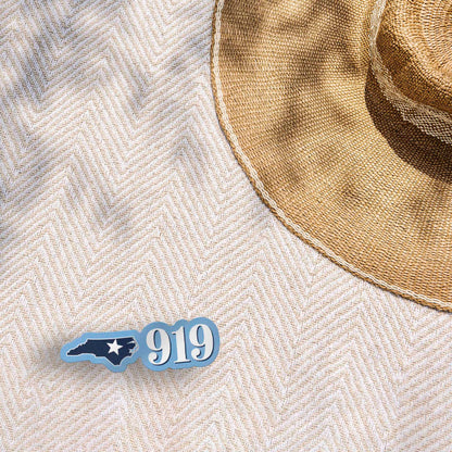 919 Area Code North Carolina Sticker - Cute NC Decal