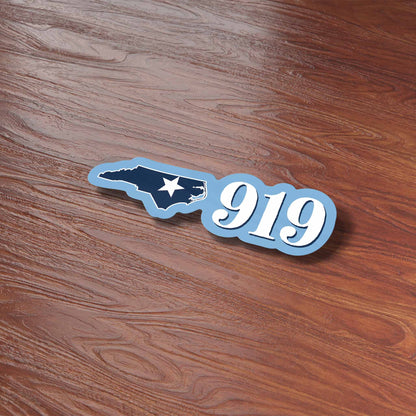 919 Area Code North Carolina Sticker - Cute NC Decal