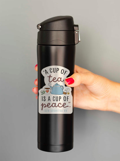 A Cup of Tea Quote Sticker