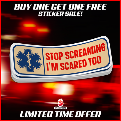 Stop Screaming Sticker