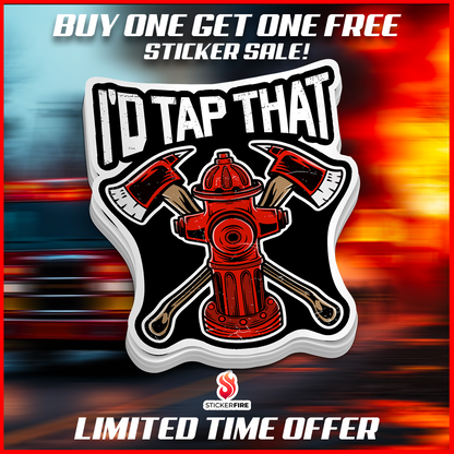 I'd Tap That Fire Hydrant v2 Sticker