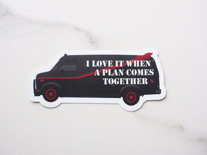 A Team Van TV Quote Sticker