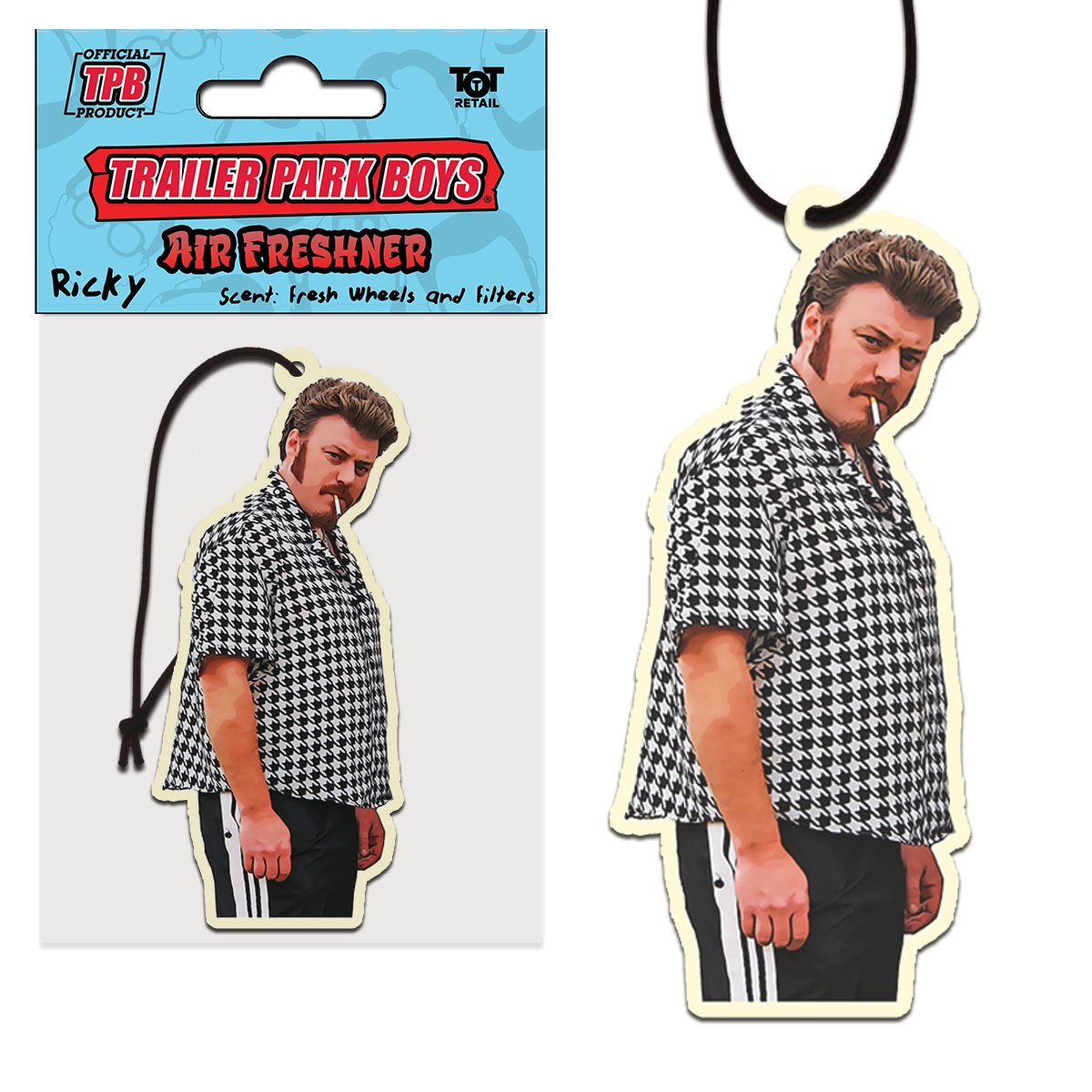 Trailer Park Boys Funny Car Air Freshener | Officially Licensed Bubbles Nice Kitty Hanging Car Air Freshener