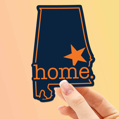 Blue and Orange Auburn Alabama Home Sticker - Cool Southern Decals