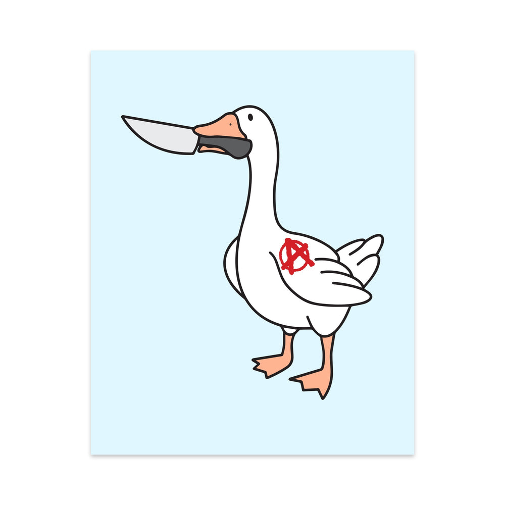Angry Goose Unframed Art Print