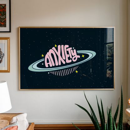 Anxiety The Size Of A Planet Unframed Art Print
