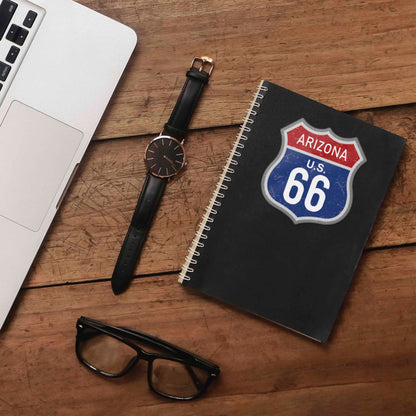 Arizona Blue Route 66 Sticker - Cool AZ Vintage Highway Sign Decal