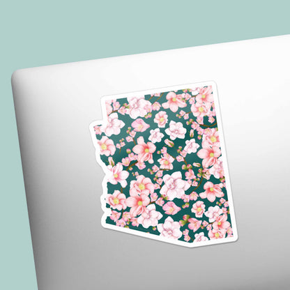 Cherry Blossoms Arizona Sticker
