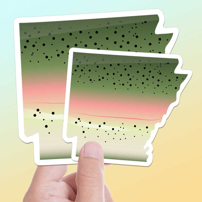 Rainbow Trout Arkansas Fishing Sticker