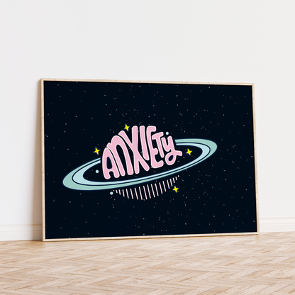 Anxiety The Size Of A Planet Unframed Art Print