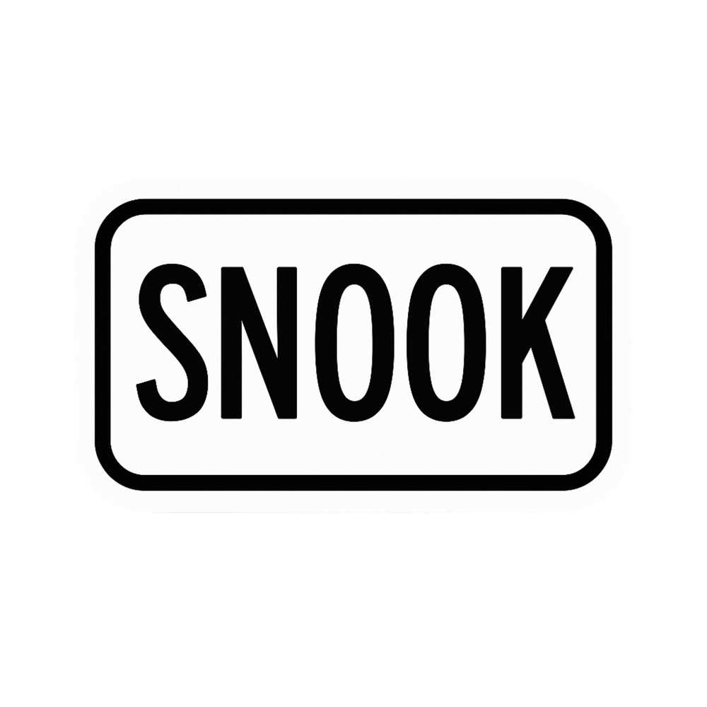 No Fishing To Snook Fishing Sign Magic Sticker