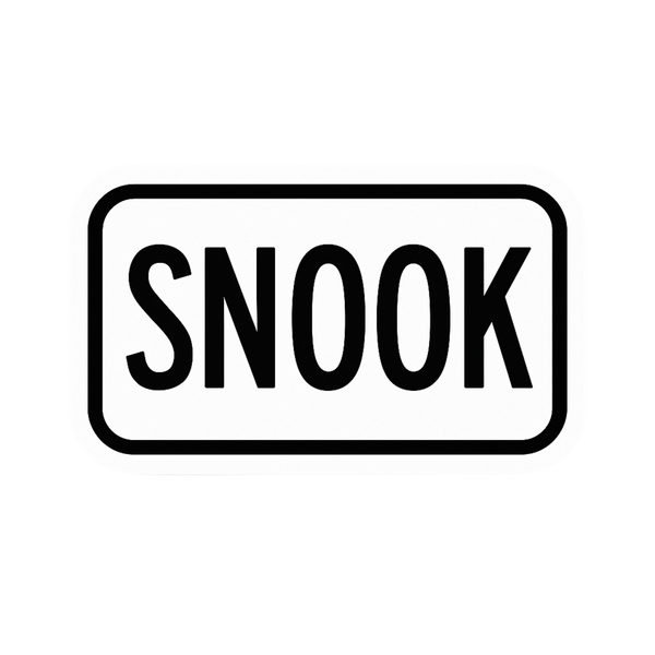 No Fishing To Snook Fishing Sign Magic Sticker