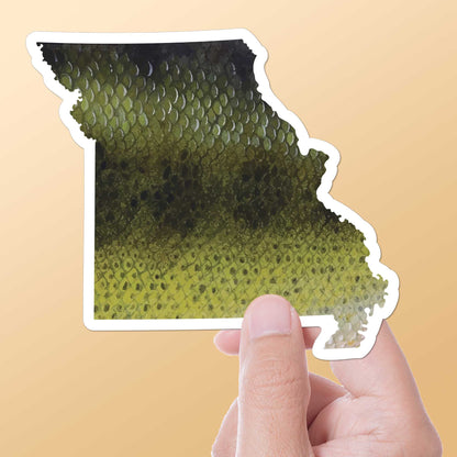 Largemouth Bass Missouri Fishing Sticker