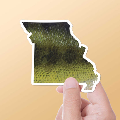 Largemouth Bass Missouri Fishing Sticker