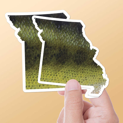 Largemouth Bass Missouri Fishing Sticker