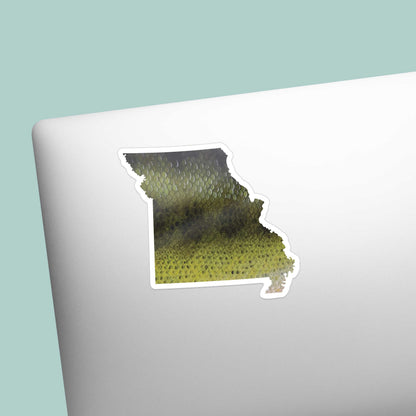 Largemouth Bass Missouri Fishing Sticker
