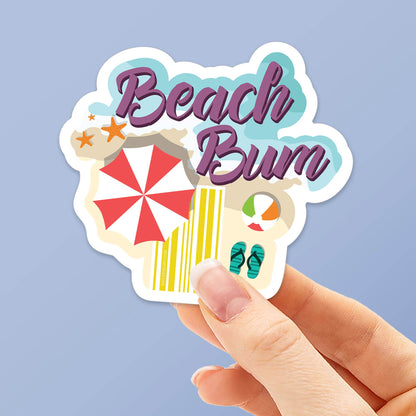 Beach Bum Sticker