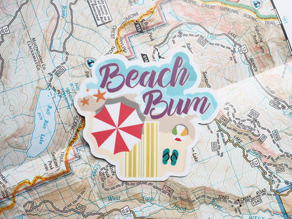 Beach Bum Sticker