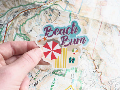 Beach Bum Sticker