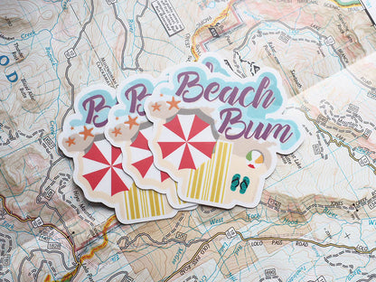 Beach Bum Sticker