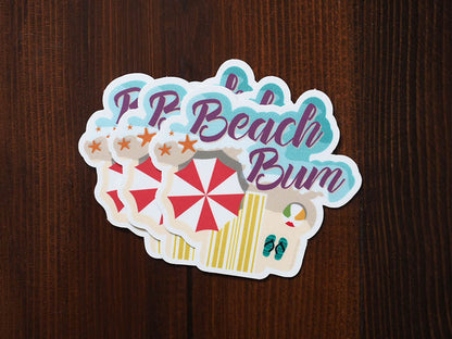 Beach Bum Sticker