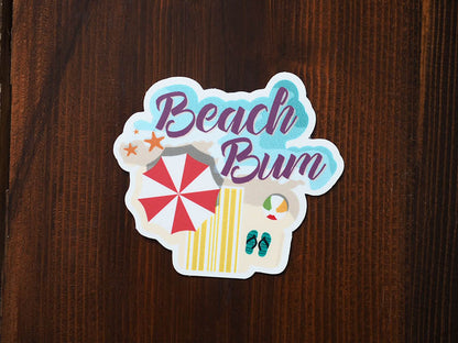 Beach Bum Sticker