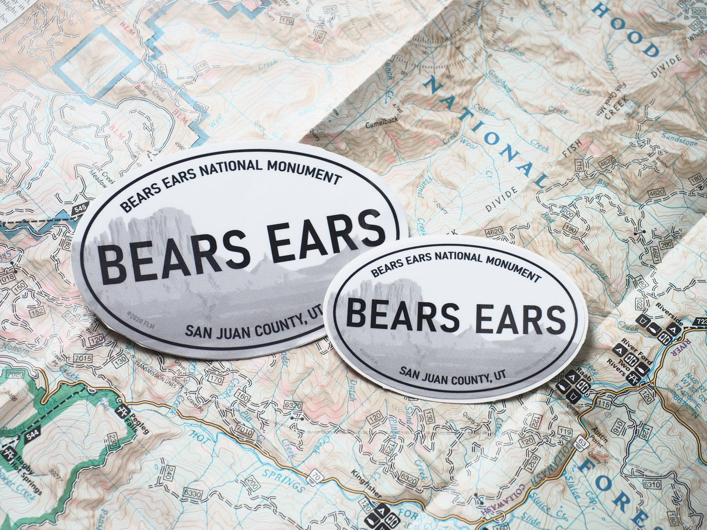 Bears Ears National Monument White Oval Sticker