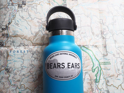 Bears Ears National Monument White Oval Sticker