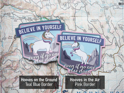Unicorn Believe in Yourself Vinyl Sticker