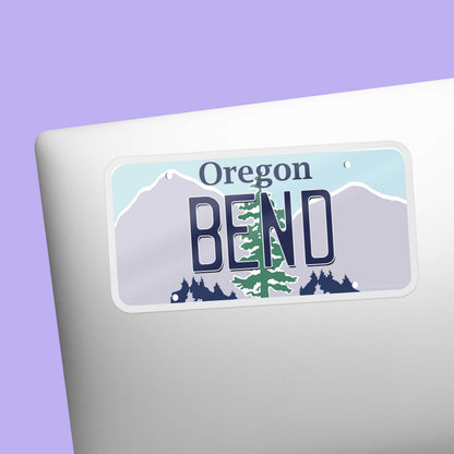 Bend Oregon License Plate Sticker