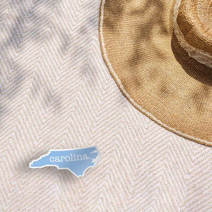 Light Blue North Carolina Sticker - Cute NC Decal