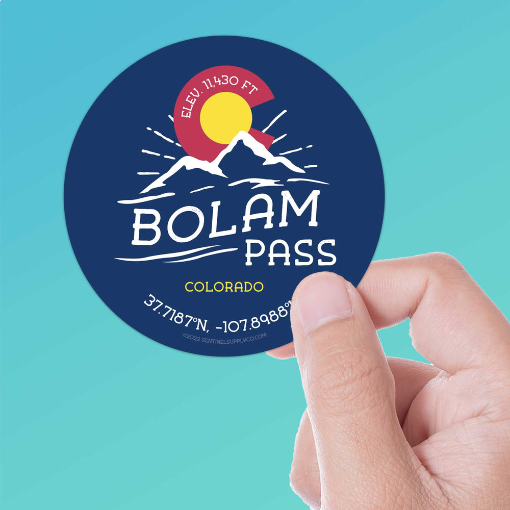 Bolam Pass Colorado Stickers
