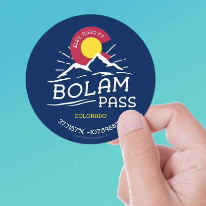 Bolam Pass Colorado Stickers