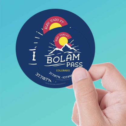 Bolam Pass Colorado Stickers