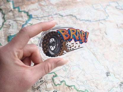 BRAP Off Road Motorcycle Sticker