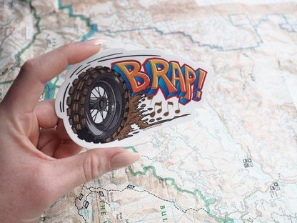 BRAP Off Road Motorcycle Sticker