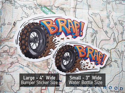 BRAP Off Road Motorcycle Sticker