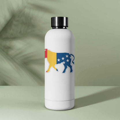 Durham NC Flag Bull Sticker - Cool North Carolina Decal