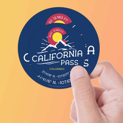 California Pass Colorado Stickers