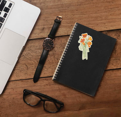 Mini California Poppy Sticker