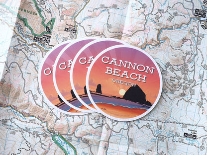 Haystack Rock Cannon Beach Sticker