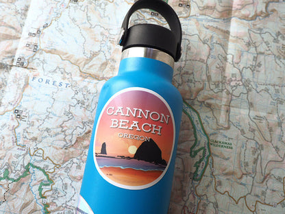 Haystack Rock Cannon Beach Sticker