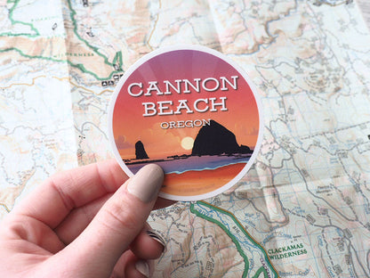 Haystack Rock Cannon Beach Sticker