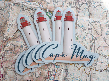 Cape May NJ Lighthouse Sticker