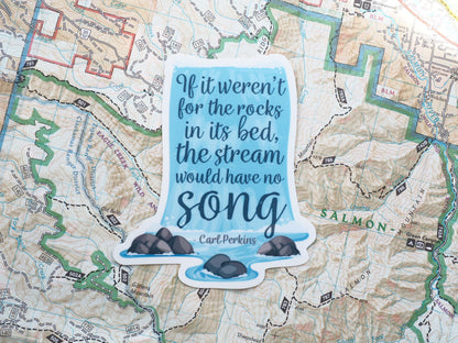 Carl Perkins Nature Quote Sticker