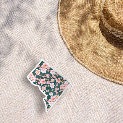Cherry Blossom Washington DC Sticker